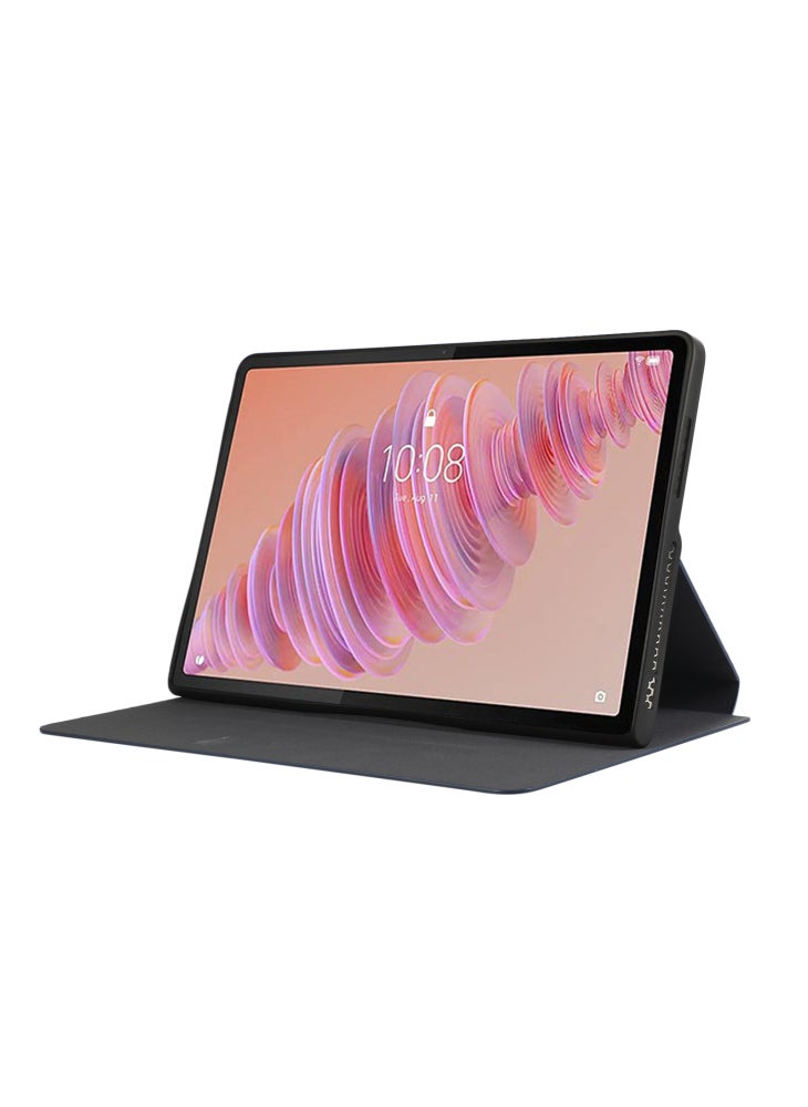 For Lenovo Tab Plus Shockproof Case PU Leather Tablet Cover with Stand - Blue - Image 3